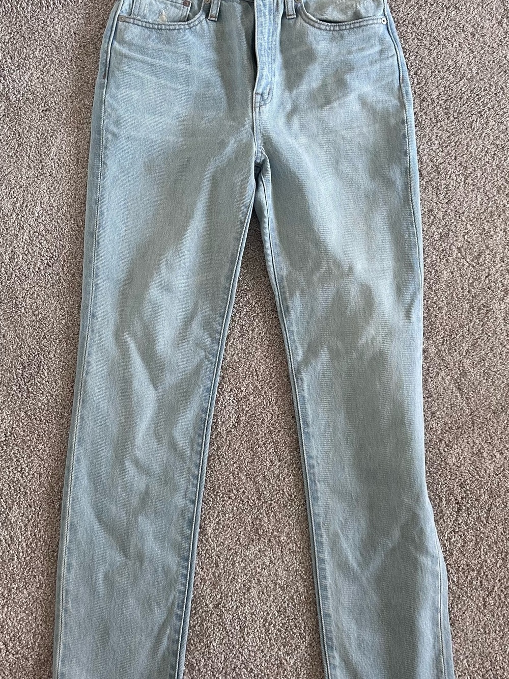 NWT Madewell Classic Straight Full-Length Jeans in Fitzgerald Wash